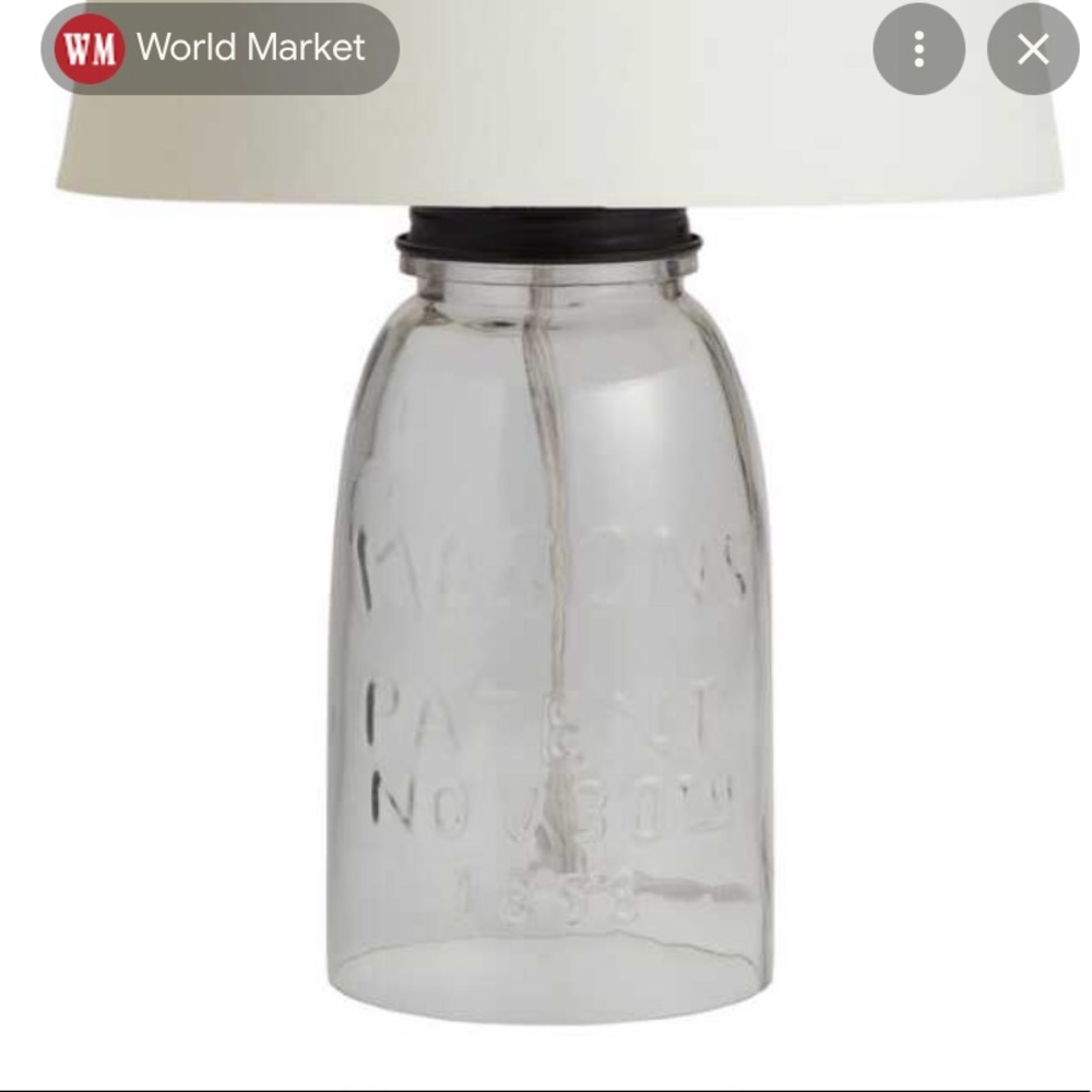 World Market Mason Jar Lamp